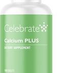 Celebrate Vitamins Calcium Plus 600Mg Calcium Citrate, 600 Iu Vitamin D3 & 50Mg Magnesium For Post Bariatric Surgery - Gluten- & Sugar- - 540 Non-Chewable Tablets