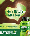 NATURELO Vitamin E - 180 mg (300 IU) of Mixed Tocopherols from Organic Foods - Supplement for Healthy Skin, Hair, Nails, Immune & Eye Health - Non-GMO, Soy Free - 90 Vegan Capsules