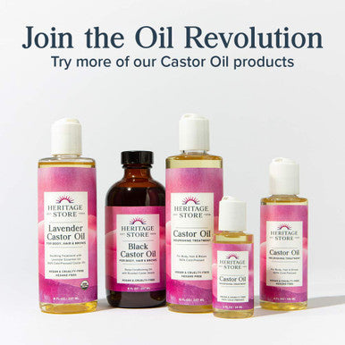Heritage Store Castor Serum Volumizing Treatment for Fuller Longer Looking Lashes & Bold Brows With Organic Castor Oil Black Castor Oil Biotin & Our Keratin Supporting Hair Complex Vegan 0.42 oz