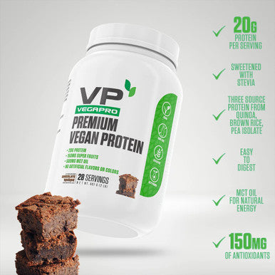 EPN Supplements Vegapro Vegan Protein Powder (28 Servings) Chocolate Brownie