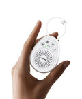 Foxfine Portable Sound Machine Travel White Noise Machine With 30 Soothing Sounds Timer & Memory For Sleeping Baby Adults White