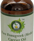 R V Essential Pure Fenugreek (Methi) Carrier Oil 50ml (1.69oz) Trigonella Foenumgraecum