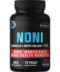 Dedicad 20:1 Noni Capsules 17700Mg - Supplement For Immune, Muscle & Digestion Support -10In1 Added Boswellia, Elderberry, Turmer