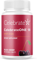 Celebrate Vitamins Celebrateone 18 Chewables, 18Mg Iron - Once Daily Bariatric Multivitamin, Essential Vitamins & Minerals - Gastric Bypass & Sleeve Gastrectomy Supplement - Black Cherry (90 Tablets)