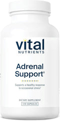 Vital Nutrients Adrenal Support | Adrenal Support Supplements for Gland Function and Cortisol Management | Supports Energy and Stress Levels | Gluten Dairy Soy | 120 Capsules
