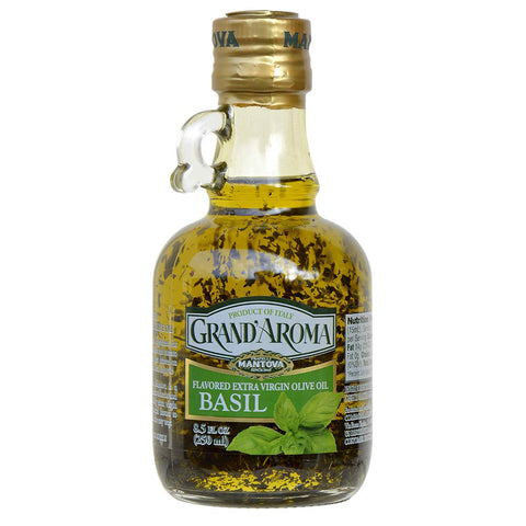 8.5 Oz Garlic Grand'aroma Flavored Extra Virgin Olive Oil (Pack of 2)