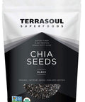 Terrasoul Superfoods Organic Black Chia Seeds, 2.5 Pounds, Nutrient-Packed Superfood for Energy, Puddings, Smoothies, and Baking
