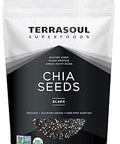 Terrasoul Superfoods Organic Black Chia Seeds, 2.5 Pounds, Nutrient-Packed Superfood for Energy, Puddings, Smoothies, and Baking