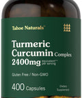 Carlyle Turmeric Curcumin Supplement 2400Mg | 400 Powder Capsules | Non-Gmo, Gluten Free Complex | Tahoe Naturals