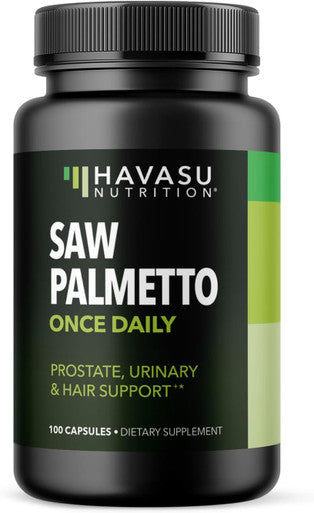 Saw Palmetto For Men Prostate Health Supplement To Promote Urinary Tract Function - 500Mg Per Serving - 100 Count - Dht Blocker Hair Vitamin - Vegan, Non-Gmo Capsules, Over 3 Month Supply