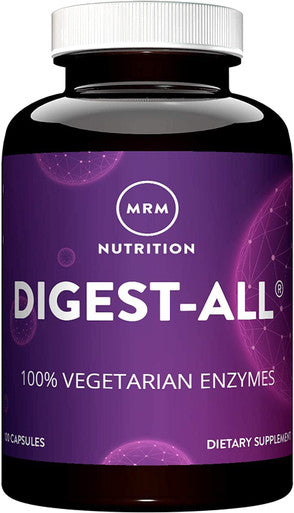 MRM Nutrition Digest-All AÃƒâ€šÃ‚Â® | Digestive Enzymes | Improved Digestion and Absorption | Lactase + Amylase + Lipase| May Help with Bloating and Gas| 100% Vegetarian | Gluten- | 100 Capsules