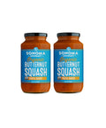 Sonoma Gourmet Organic Butternut Squash Pasta Sauce | USDA Organic, Vegan, Non-GMO, No Sugar Added | 25 Ounce Jars (Pack of 4)