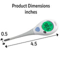 Vicks RapidRead Digital Thermometer Accurate, Color Coded Readings in 2 Seconds - Digital Thermometer for Oral, Rectal or Under Arm Use