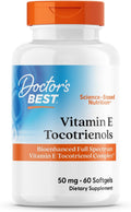 DoctorS Best Vitamin E Tocotrienols Contains Tocogaia Ultraa A Za Bioenhanced Full Spectrum Vitamin E Complex 60 Count