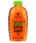 Nate's Organic 100% Pure, Raw & Unfiltered Honey - USDA Certified Organic - 16oz. Squeeze Bottle