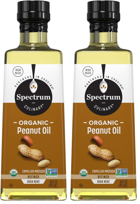 Spectrum Naturals Organic Refined Peanut Oil, 16 oz