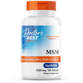 Doctor's Best MSM Supplement 1500mg, 120 Tablets for Men & Women