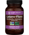 Global Healing Latero-Flora, Probiotic Supplement for Gut Health, Digestion and Candida Cleanse Support - Detox Colon, Strengthen Gut Flora & Immune System - Men & Women - Non-GMO, Vegan, 60 Capsules