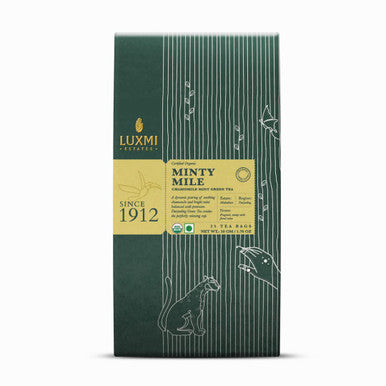Luxmi Estates Darjeeling Organic Green Tea 25 Tea Bags x 3 Collection | Jasmine Tea Chamomile Mint Tea Lemongrass Ginger Tea | USDA Organic Green Tea