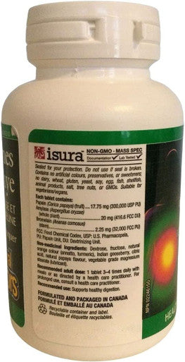 Natural Factors Papaya Enzymes Promotes Healthy Digestion 120 Chewable Tablets