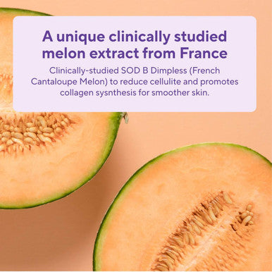 Sunergetic Premium Cellulite Supplement Anti Cellulite Capsules For Women Supports Skin Smoothing Smooth Legs Reduces Cellulite & Promotes Collagen Production With Clinically Studied Melon SOD 30 Count