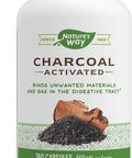 Nature'S Way Activated Charcoal, Binds Unwanted Materials And Gas*, 560Mg Per Serving, 360 Capsules