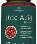 Sunergetic Premium Uric Acid Support Supplement ÃƒÂ¢Ã¢â€šÂ¬Ã¢â‚¬Å“ Uric Acid Cleanse & Kidney Support ÃƒÂ¢Ã¢â€šÂ¬Ã¢â‚¬Å“ Includes Tart Cherry, Chanca Piedra, Celery Extract & Turmeric - 60 Capsules
