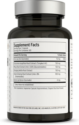 Les Labs Mature Male Bundle- Male Health and Hair Health Support Healthy Male Hormone Levels Endurance and a Great Head of Hair