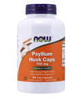 Now Foods Psyllium Husk 700mg with Pectin, Capsules, 180-Count