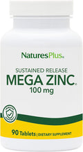 Natures Plus Mega Zinc 100 Mg, 90 Sustained Release Tablets