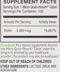 Rite Aid Biotin Supplement B7 5000Mcg, Fast Dissolving Tablets - 100 Sublingual Tablets | Skin, Hair And Nails Supplement