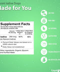Liquidhealth Nascent Iodine Organic Liquid Liquid Iodine Drops Pure Iodine Supplement Thyroid Support & Immune Support Energy Supplement USDA Organic Vegan Colorless Tasteless Tincture