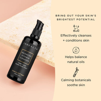 JSHealth Facial Cleanser - Gentle Face Cleanser And Face Wash For Women And Men With Vitamins C & E, Avocado Oil, & Chamomile