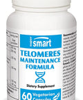 Supersmart Telomeres Maintenance Formula Innovative Anti Aging Supplement Formula with Extract of Green Tea 95 Polyphenols Tocomax NonGMO Gluten Free 60 Vegetarian Capsules