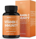 Vitamin C Capsules for Immune Support NonGMO Gluten Vegan Vegetarian Friendly Vitamin C as Ascorbic Acid 500mg per Capsule 2000mg per Serving 1 Pack
