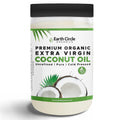 Earth Circle Organics Premium Ultra-Pure Unrefined Cold Pressed Extra Virgin Coconut Oil - Gluten-Free, Keto & Paleo Friendly - Raw Coconut Oil for Skin & Hair Care, Cooking, Baking & More - 1 Gallon