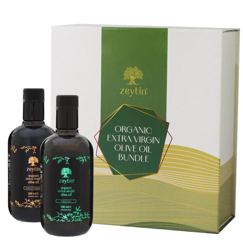 Zeytin Organic Olive Oil Extra Virgin - GOLD MEDAL & Early Harvest - Fresh 2024 Harvest, Bottled in Jan 2025 - New Luxury Packaging - Keto & Cold Pressed - Buttery & Smooth (16.9fl oz - 1 Pack)