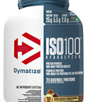 Dymatize ISO100 Hydrolyzed Protein Powder, 25g of 100% Whey Isolate Protein, Gourmet Chocolate, 20 Servings + Dymatize Elite Casein Protein Powder, 100% Micellar Casein, Rich Chocolate, 4 Pound