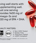 Sports Research Keto Omega Fish Oil With Wild Sockeye Salmon, Antarctic Krill Oil, Astaxanthin & Coconut Mct Oil - 1200Mg Of Epa & Dha Per Serving Keto Certified & Non-Gmo Verified (120 Softgels)