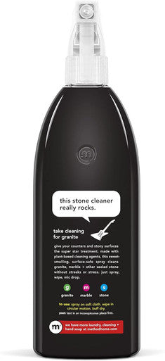 Method Daily Granite Cleaner Spray Apple Orchard Plant-Based Cleaning Agent for Granite Marble and Other Sealed Stone 28 oz Spray Bottles (Pack of 4)