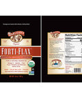 Barleans FortiFlax Premium Ground Flaxseed with All Natural Supplement Source of Omega 3 Lignans and Fibers for Maxium Nutrition Vegan Non GMO Gluten Free 14Ounce