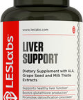 LES Labs Liver Support Liver Cleanse Healthy Liver Function Glutathione Production Detoxification Milk Thistle NAC ALA Dandelion 90 Capsules