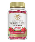 Solgar Methyl B12 Gummies For Adults 1 500Mcg Ultra Potency Vitamin For Energy & Metabolism Support Raspberry Flavor Vegan & Gluten Free Gummy For Women & Men 2 Month Supply 60 Servings 2G Sugar