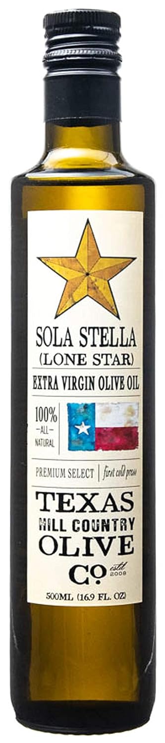 Texas Hill Country Olive Co Miller's Blend Extra Virgin Olive Oil - Cold Pressed EVOO Gourmet Olive Oil - Rich & Robust - Perfect for Dressing & Dipping - Award Winning & Made in Texas (16.9 oz)