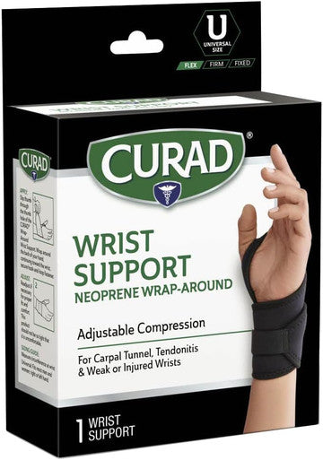 Curad Performance Series IRONMAN Wraparound Wrist Support with Microban 1 Each