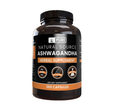PURE ORIGINAL INGREDIENTS Ashwagandha (365 Capsules) No Magnesium Or Rice Fillers, Always Pure, Lab Verified
