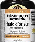 Holista Oregano Oil with Vitamin E, Extra Strength, Softgel, 180 mg, 1.49 IU, 60 Count