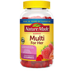 Nature Made Multivitamin For Her Womens Multivitamin For Daily Nutritional Support Multivitamin For Women 220 Gummies & 1 Bottle Of Hair Skin Nails 2500Mcg 90Ct Gummies