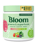 Bloom Nutrition Greens and Superfoods Powder for Digestive Healt hGreens Powder Digestive Enzymes Probiotics Spirulina Chlorella for Bloating & Gut Support Green Juice 30 SVG Strawberry Kiwi