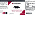 Kirkman Zinc 20 mg 250 Capsules